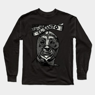 Feel-Ink Enmascarado Plata Mexican Wrestler Legend El Santo Long Sleeve T-Shirt